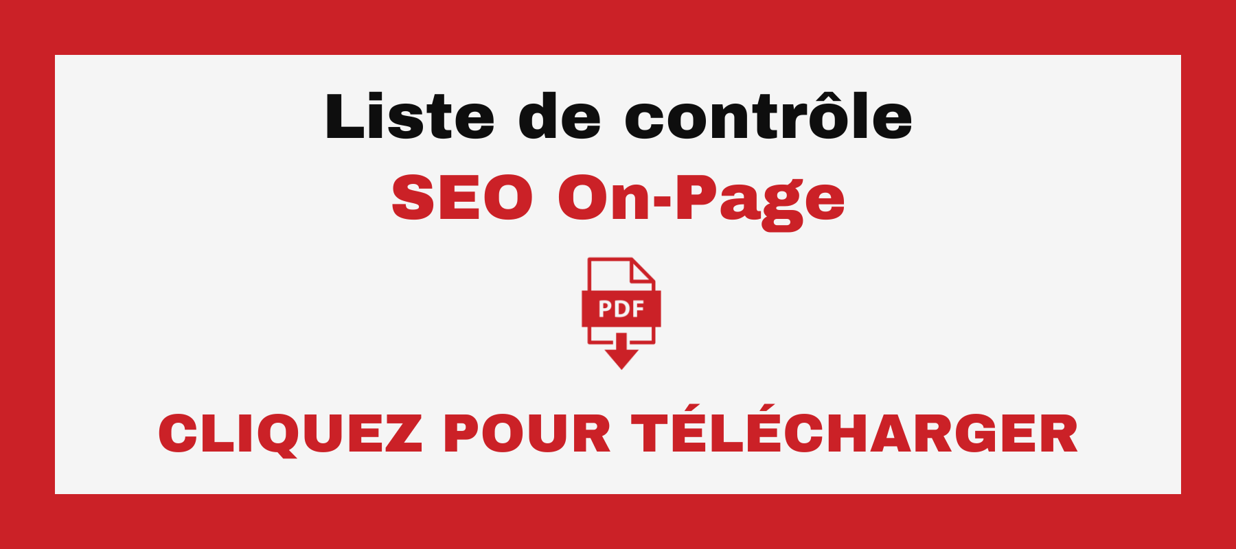 SEO On Page checklist image